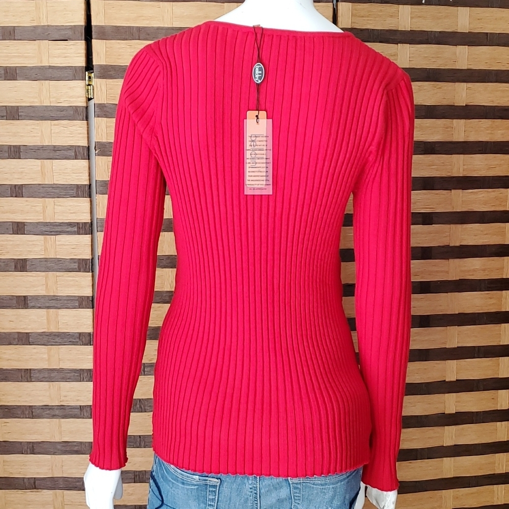 NWT! Belldini ribbed stretch top diamond buckle - Picture 5 of 9